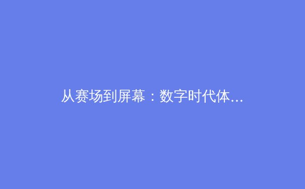 从赛场到屏幕：数字时代体育新闻的叙事变革与价值重塑 - 4